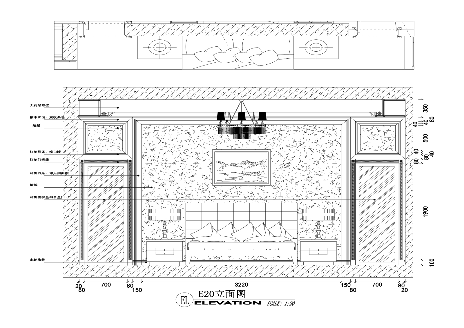 黄先生住宅三居室大平层私人住宅装修cad施工图下载【ID:548375579】