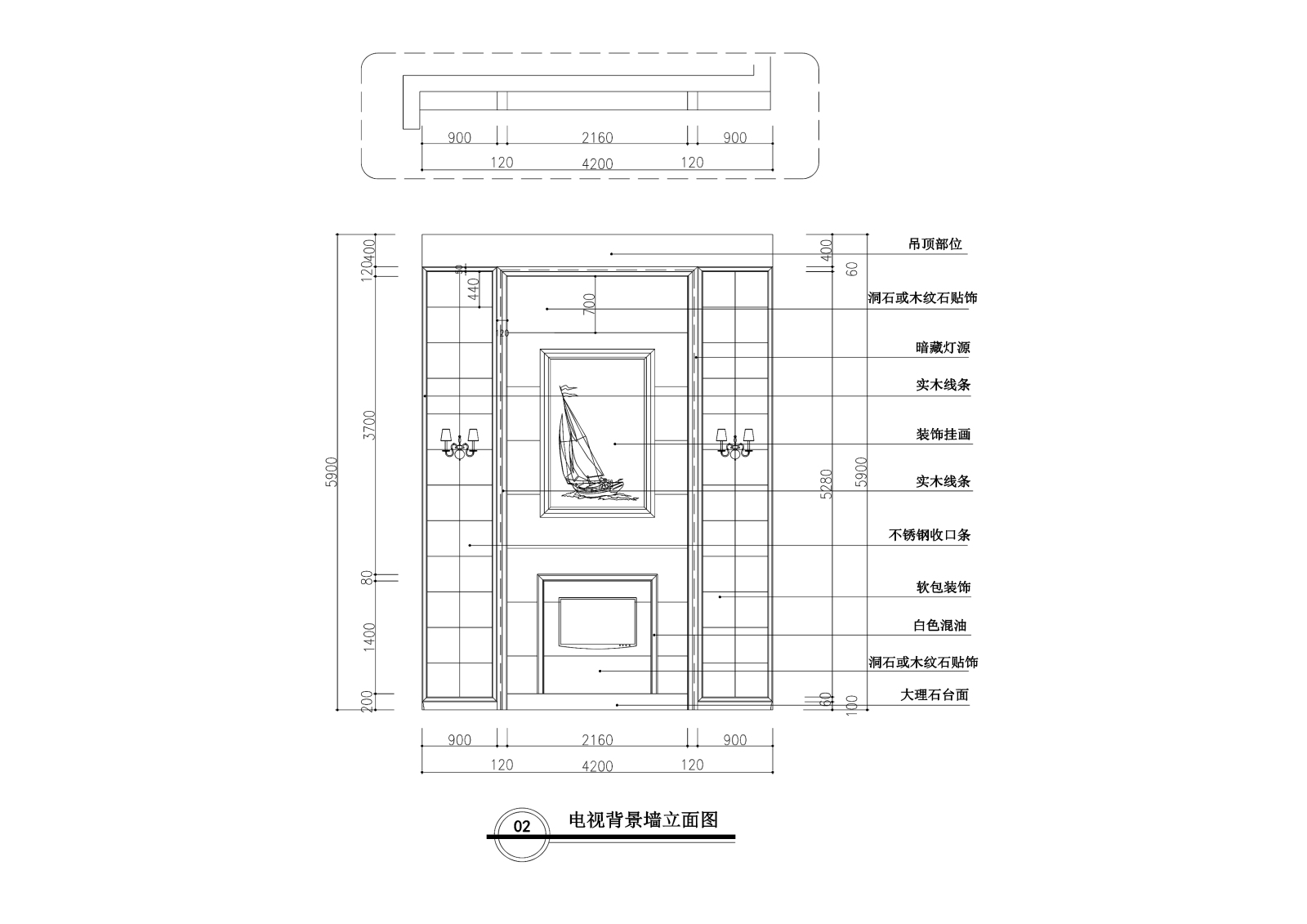 欧式风格三层三居室住宅装修cad施工图下载【ID:548387568】