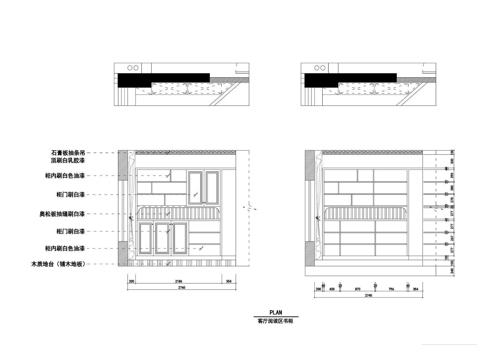 美式风格私人住宅室内装修cad施工图下载【ID:548390594】