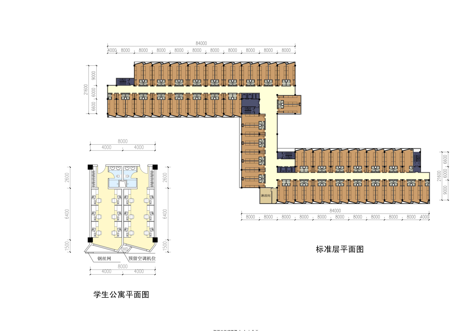 南林学生公寓学校建筑cad施工图下载【ID:448831199】