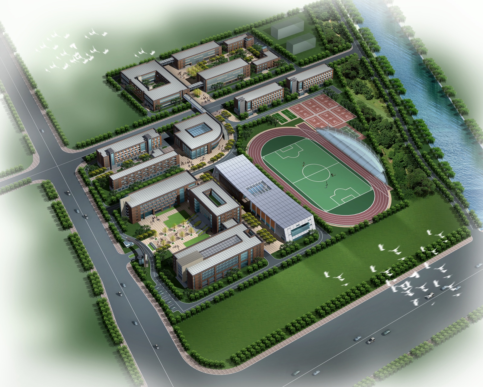 临港科技学校cad施工图下载【ID:448832135】