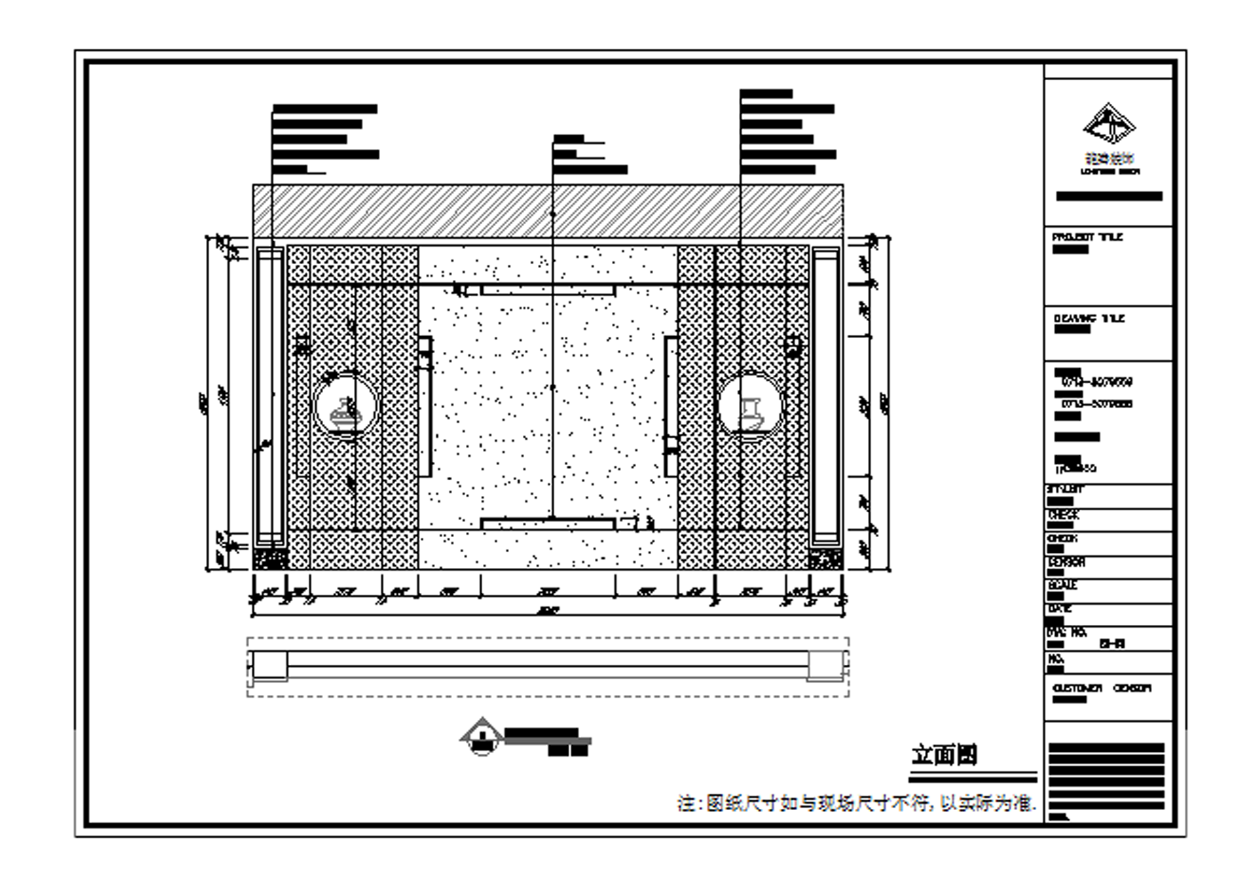 房地产销售中心装修CAD施工图cad施工图下载【ID:648887802】