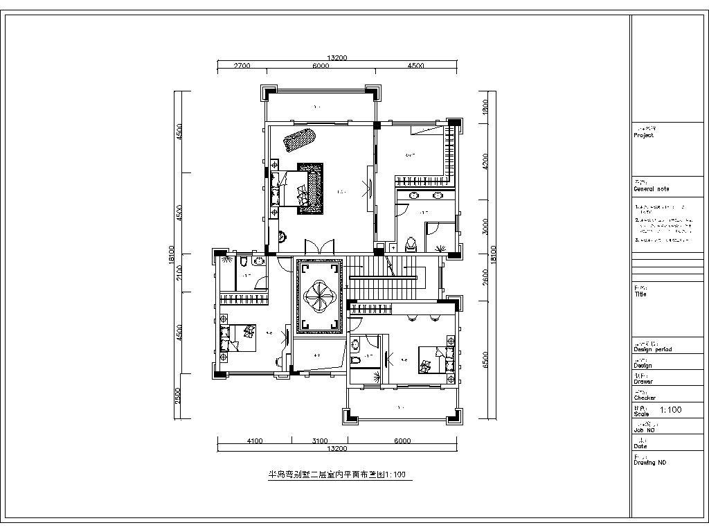 家装住宅室内装修CAD施工图cad施工图下载【ID:448893627】