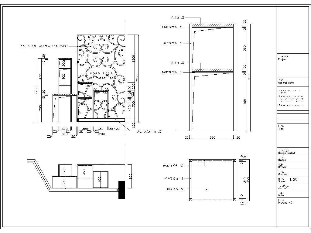 家装住宅室内装修CAD施工图cad施工图下载【ID:448893627】