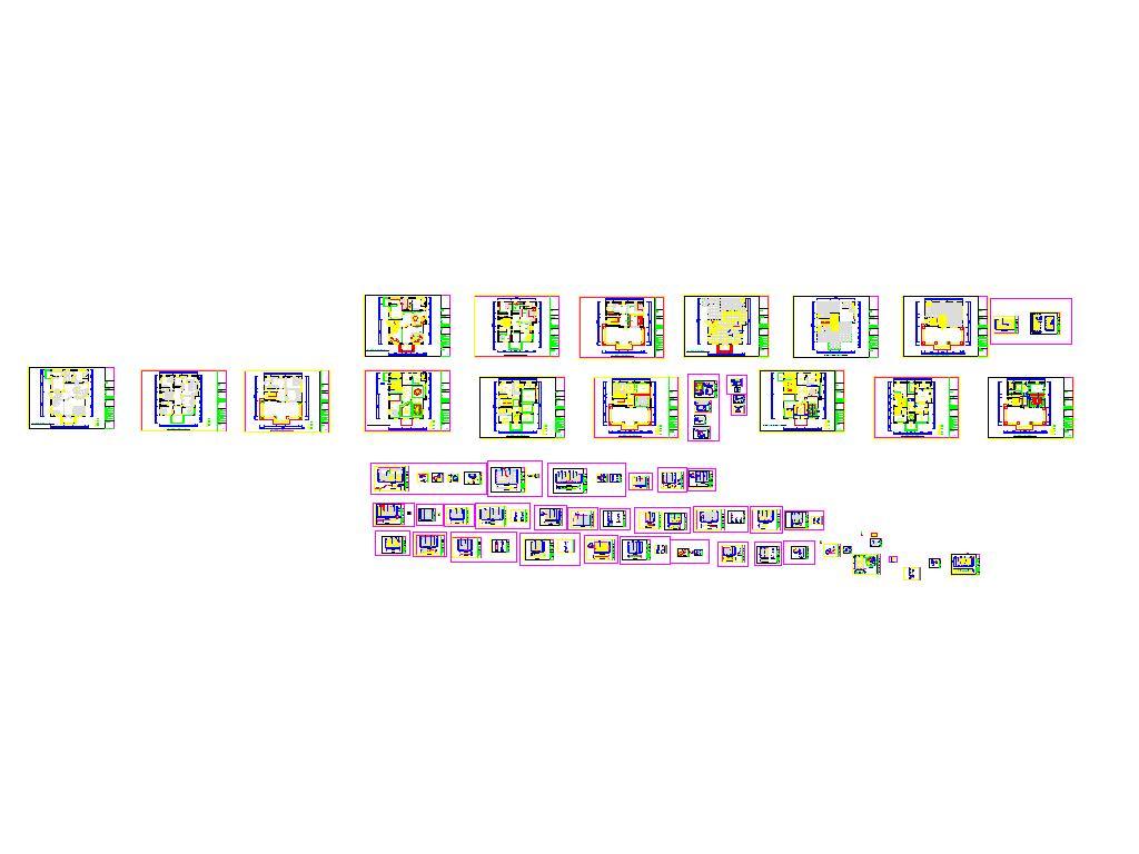 别墅大宅室内装修CAD施工图施工图下载【ID:548893463】