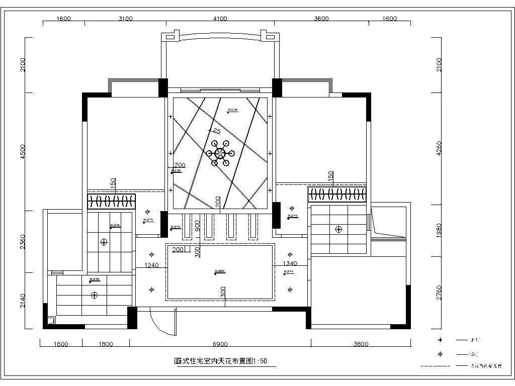 家装跃式住宅室内装修CAD施工图cad施工图下载【ID:548893582】