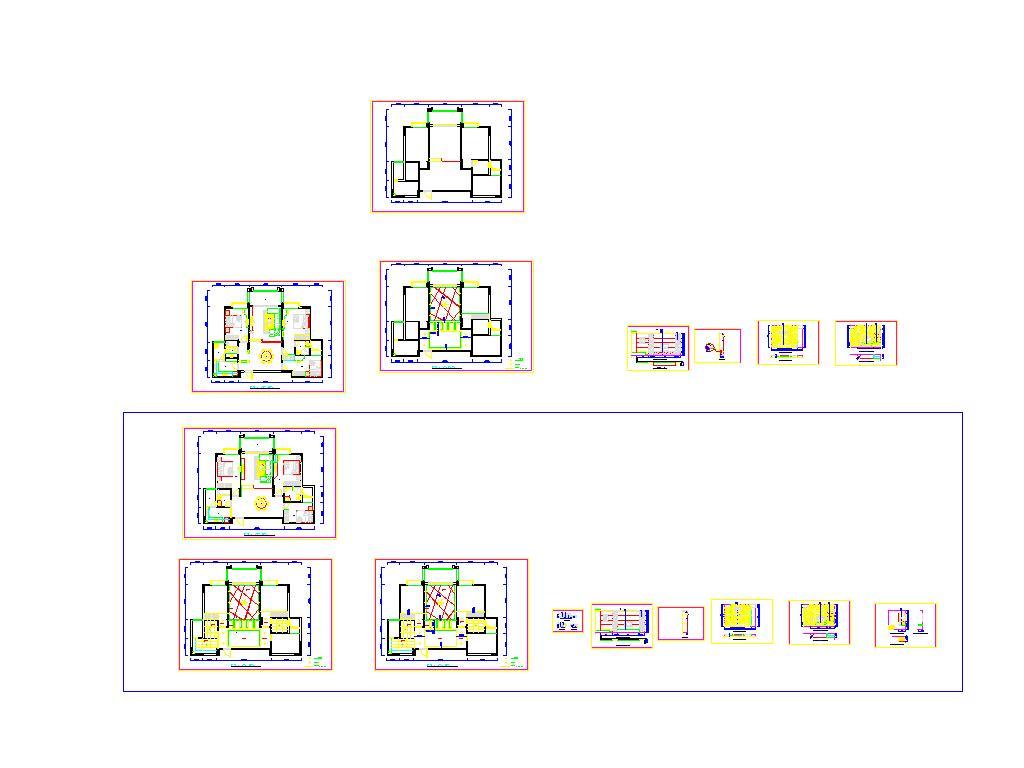 家装跃式住宅室内装修CAD施工图cad施工图下载【ID:548893582】