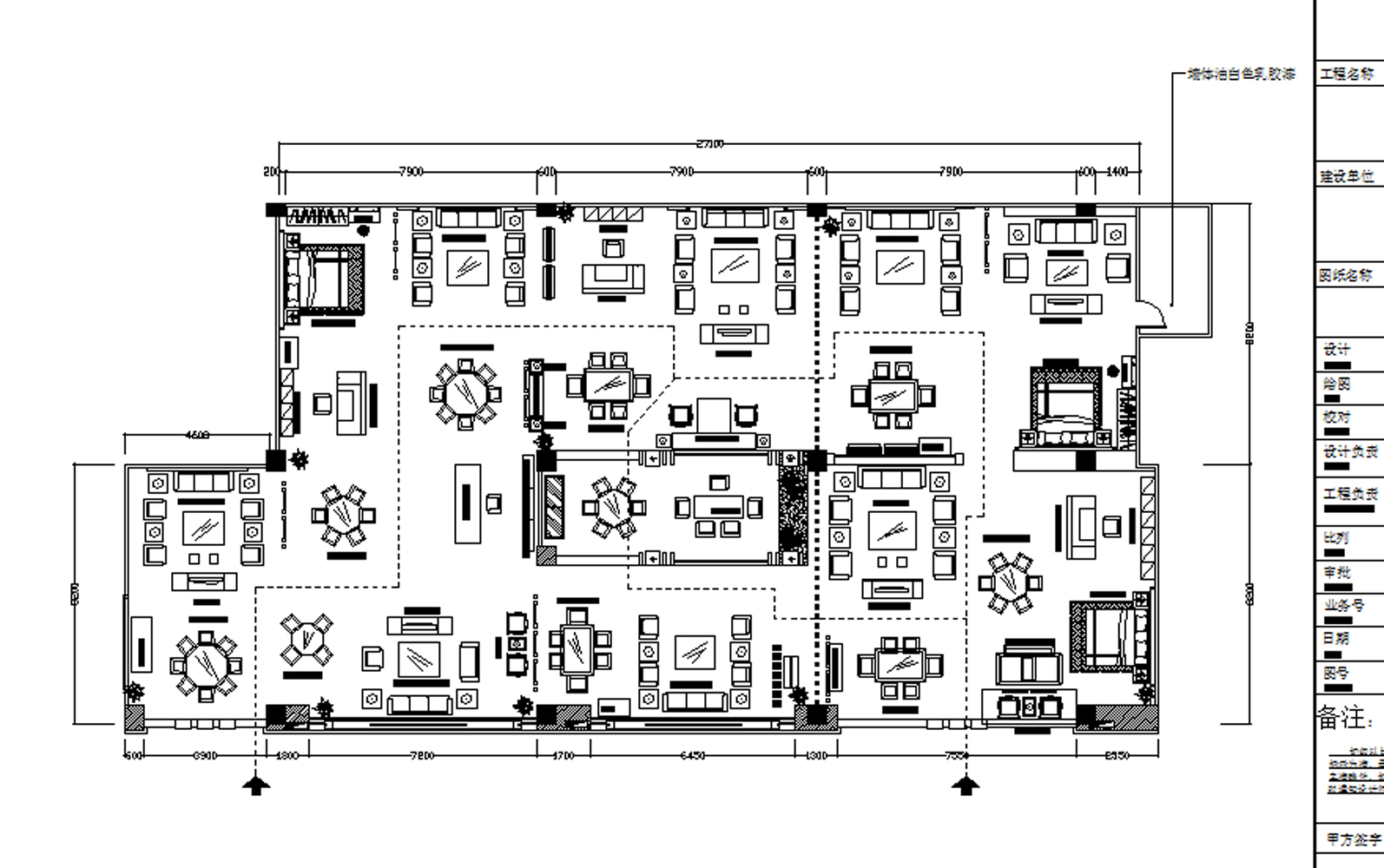 红木家具专卖店展厅施工图下载【ID:448902614】