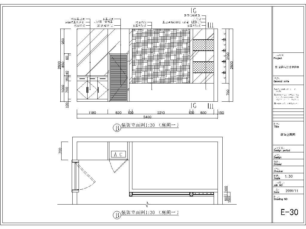 休闲娱乐ＫＴＶ室内装修cad施工图下载【ID:448902453】