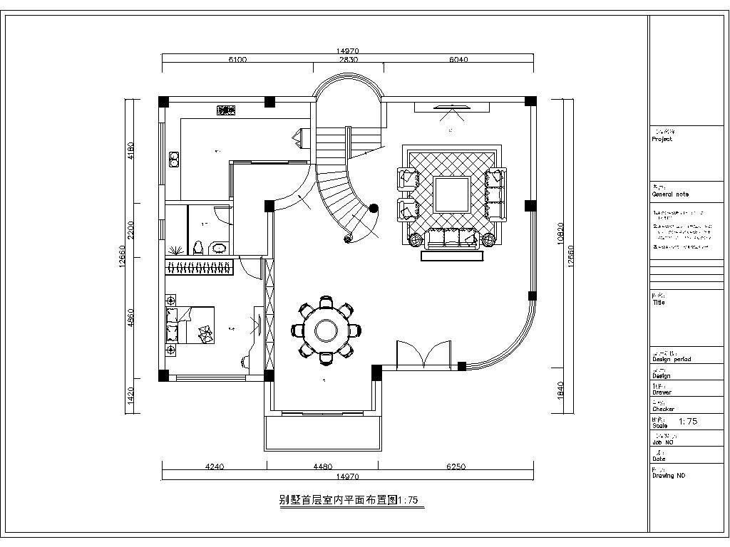 别墅大宅室外装修CAD施工图施工图下载【ID:548902463】