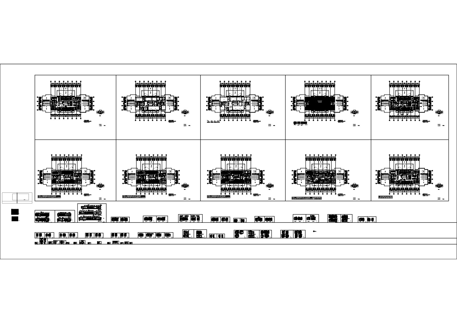 大型办公空间施工图cad施工图下载【ID:648910985】
