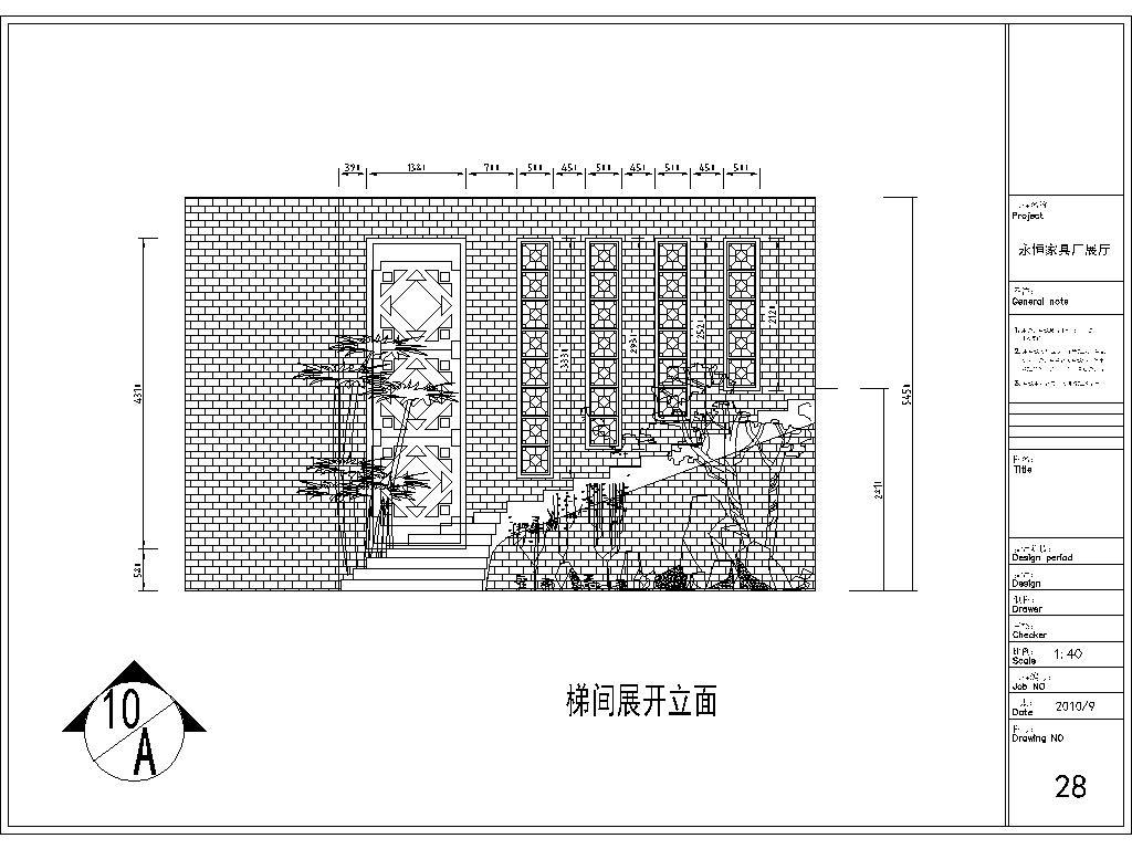 家具厂展厅室内外装修CAD施工图cad施工图下载【ID:748946671】