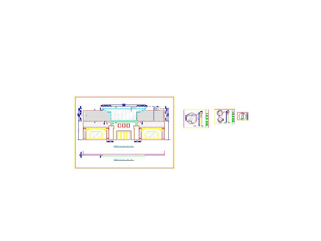 家具专卖店门头装修CAD施工图cad施工图下载【ID:448951626】