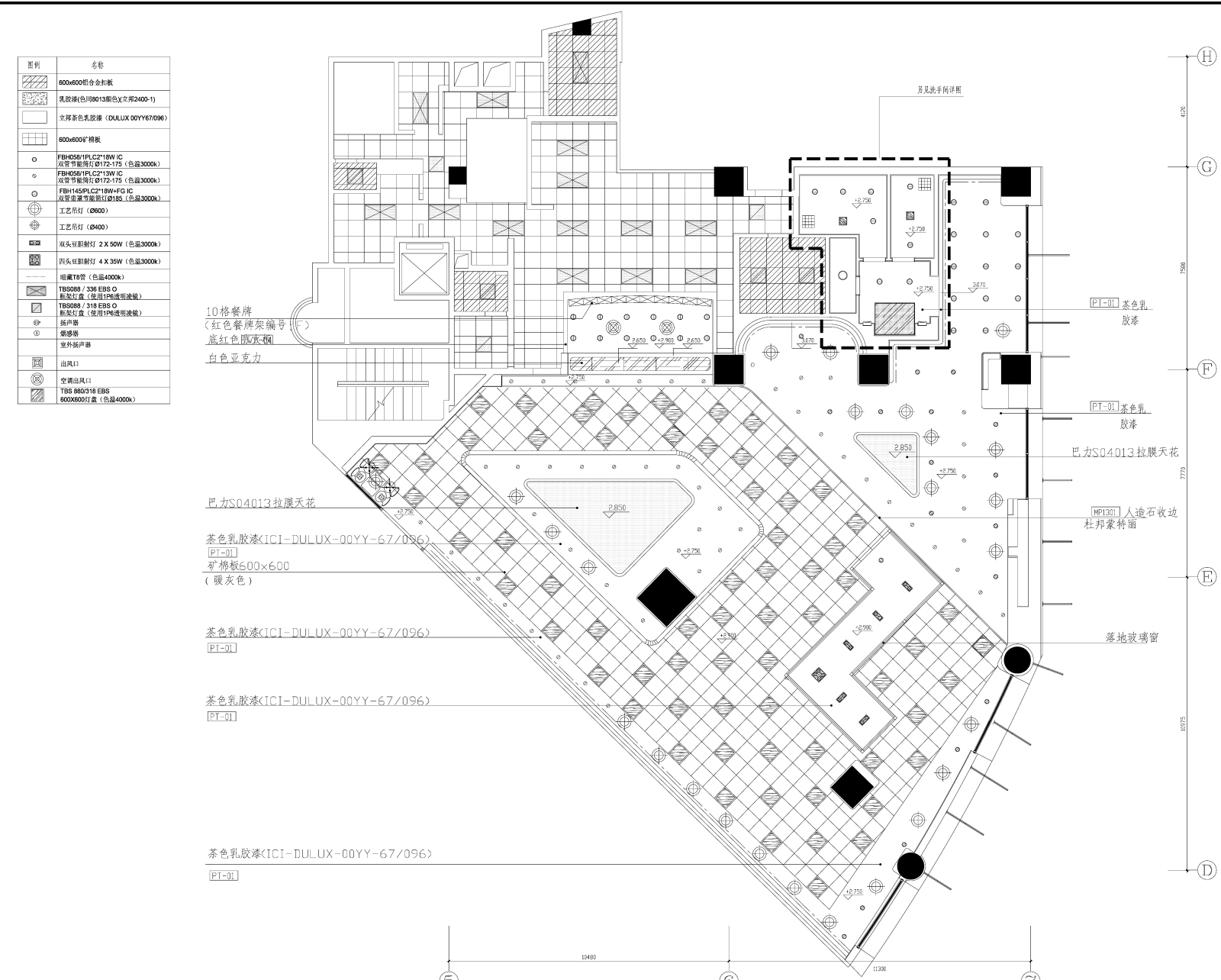 LTW-KFC肯德基快餐店全套施工图cad施工图下载【ID:649052763】