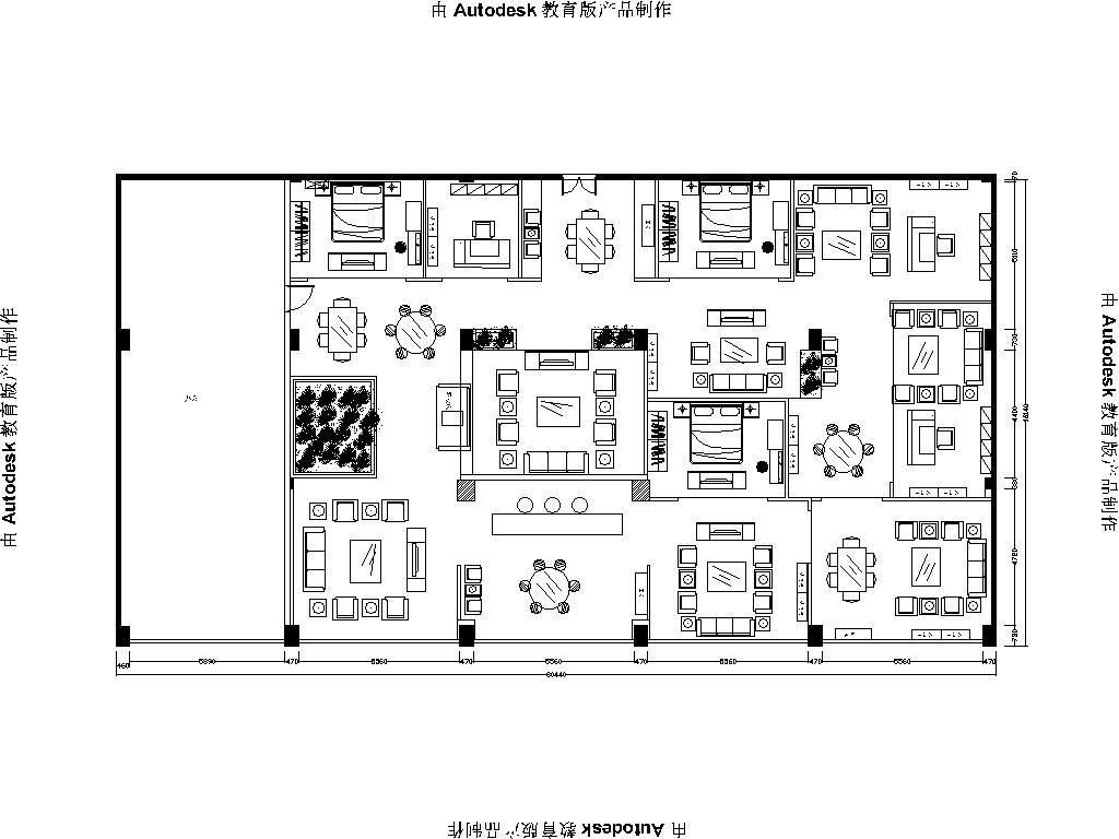 新中式红木家具专卖店CAD平面方案图集施工图下载【ID:449301660】