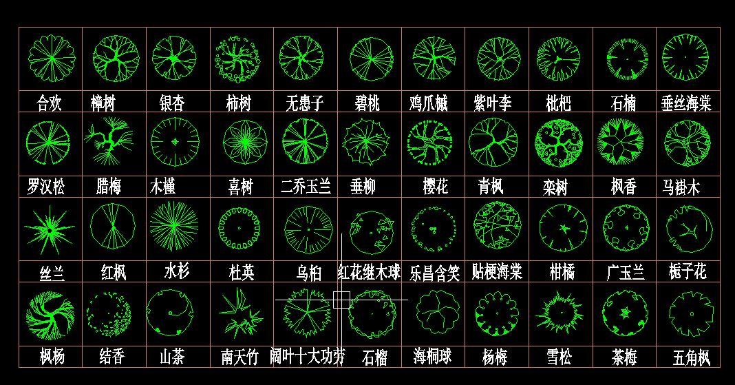 cad绿植cad施工图下载【ID:949402784】