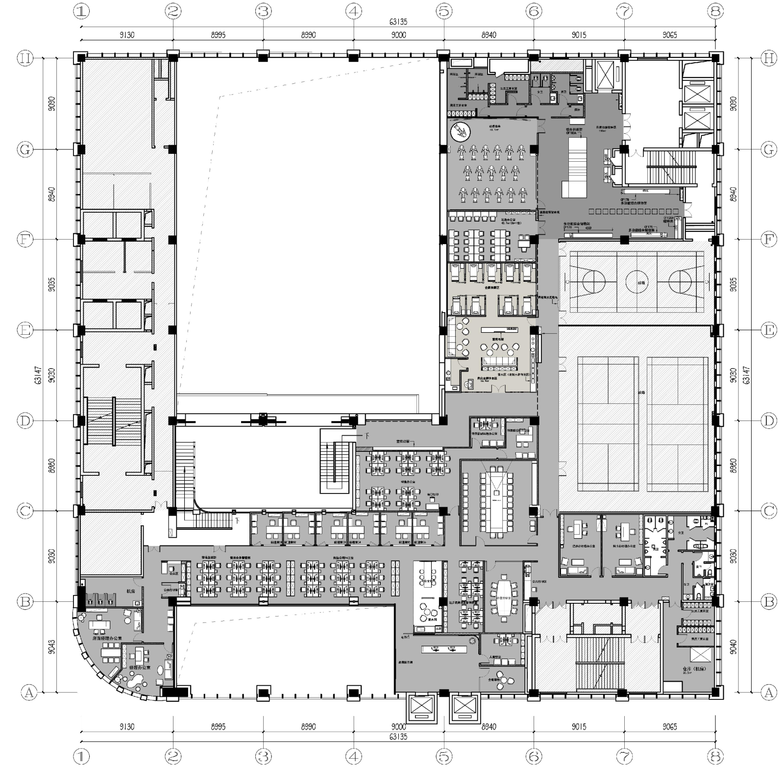 健身会所cad施工图下载【ID:449779210】