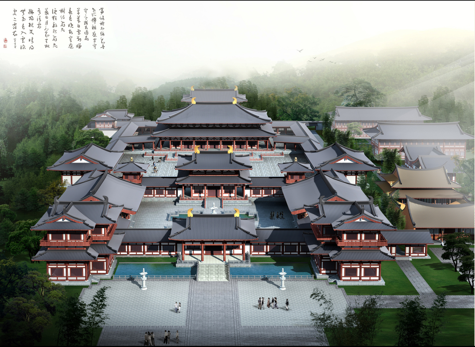 中式苏州观音园cad施工图下载【ID:750084157】