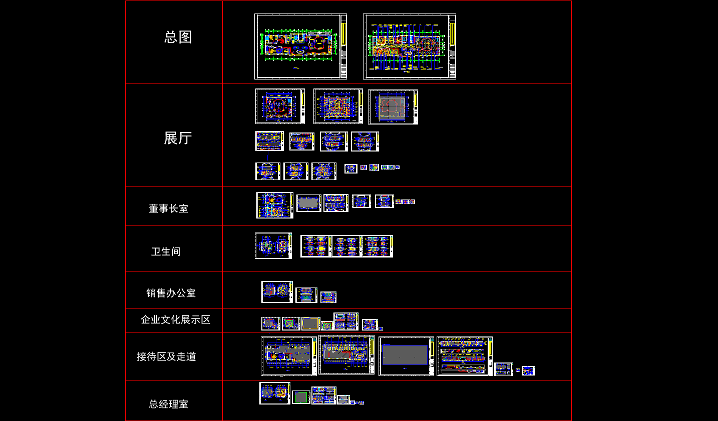 现代风格时尚产品展厅装修设计cad施工图下载【ID:750098652】