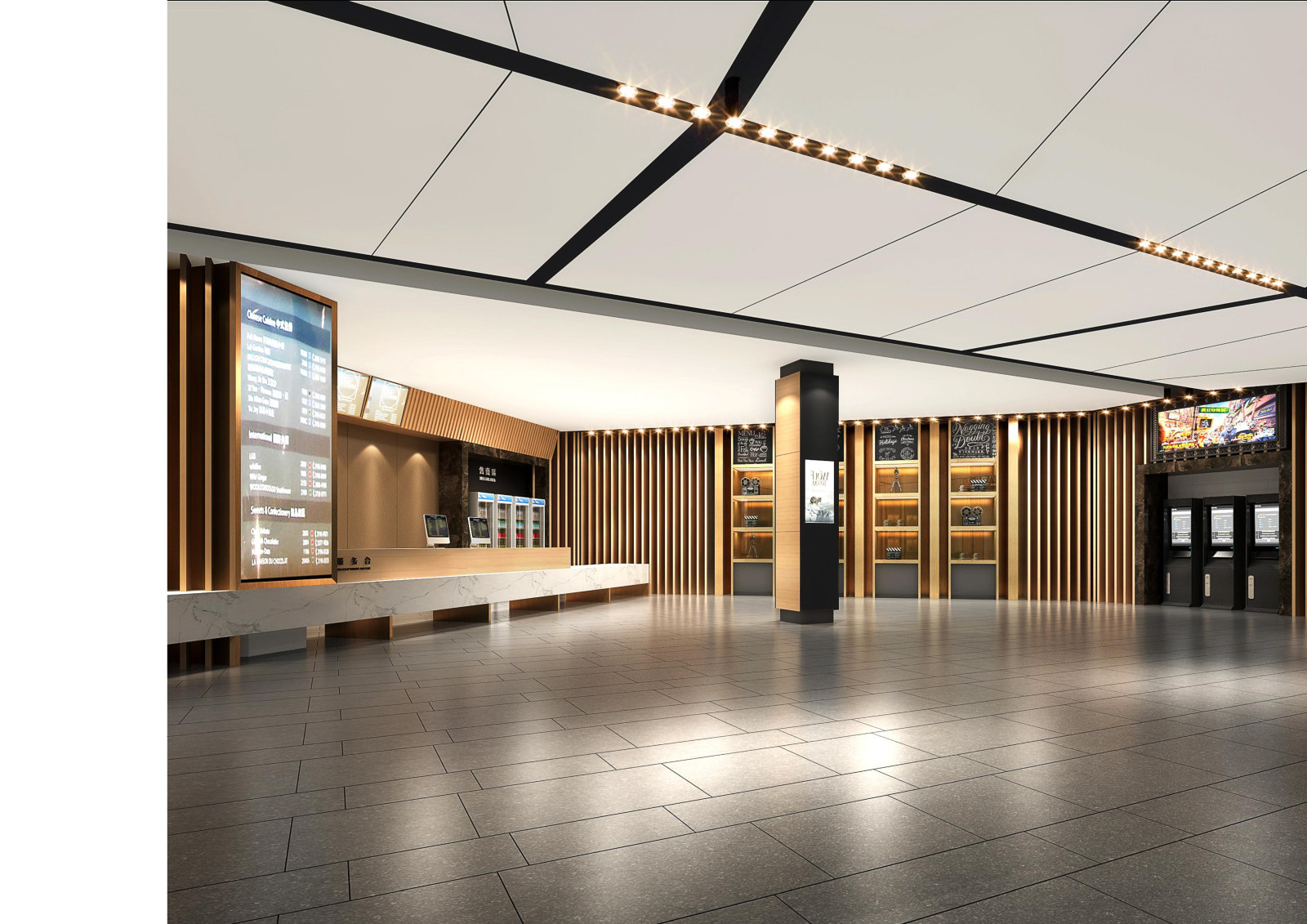 BONA博纳国际影城台州店设计方案cad施工图下载【ID:450099597】