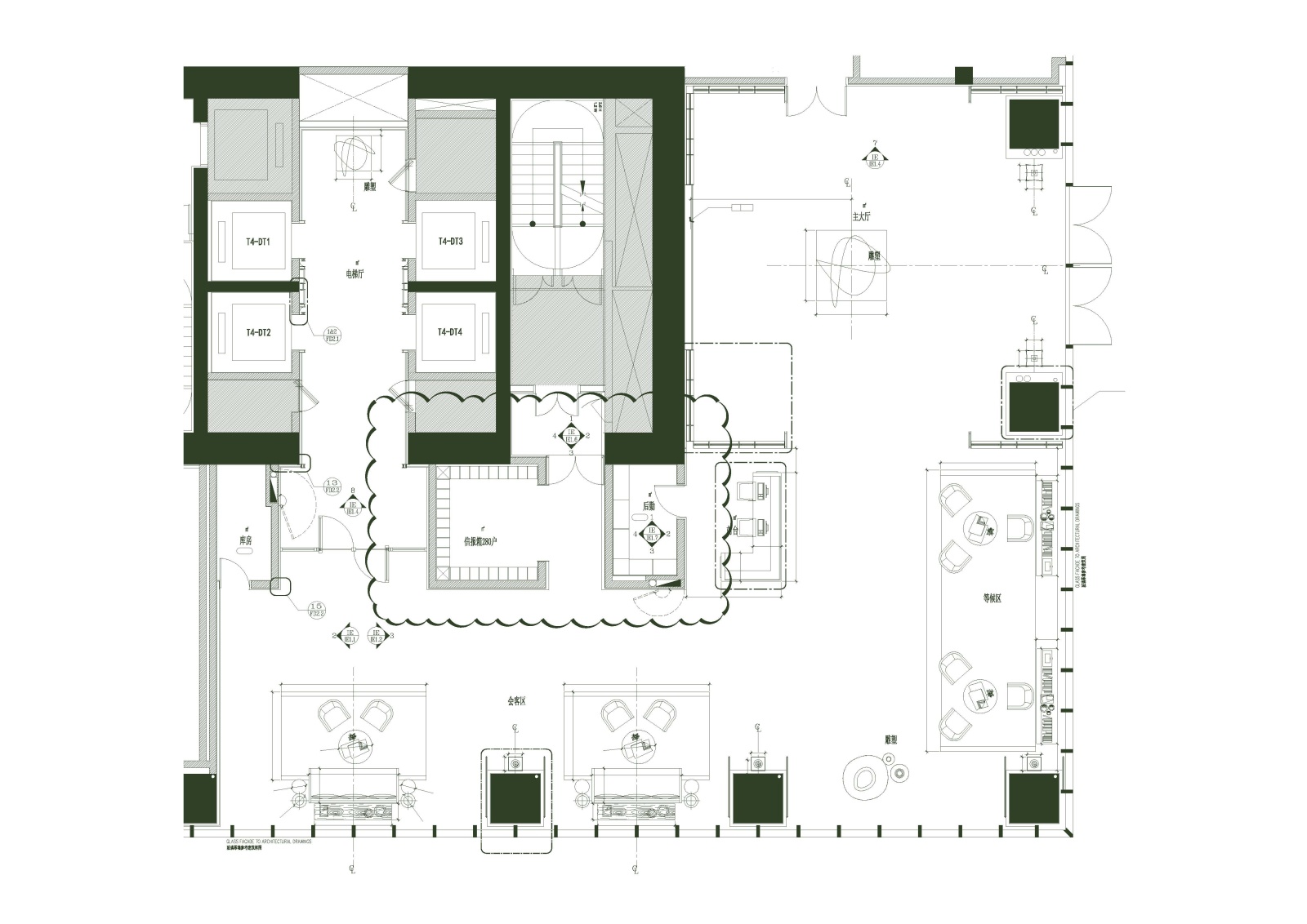 SCDA售楼处＋公寓＋销售中心＋展示中心＋样板间CADcad施工图下载【ID:650302627】