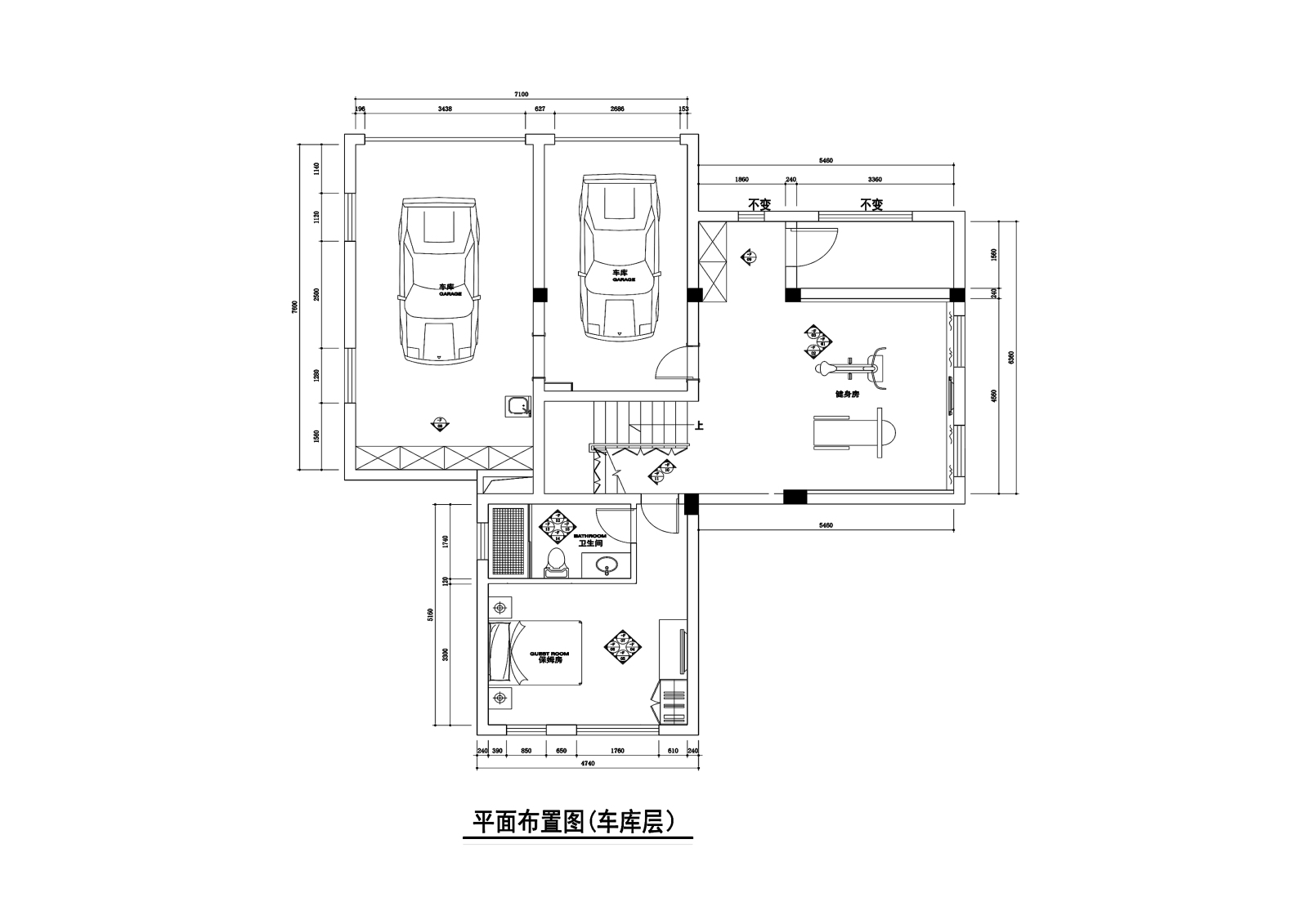 信步华庭臻园500平美式古典风格别墅cad施工图下载【ID:550364497】