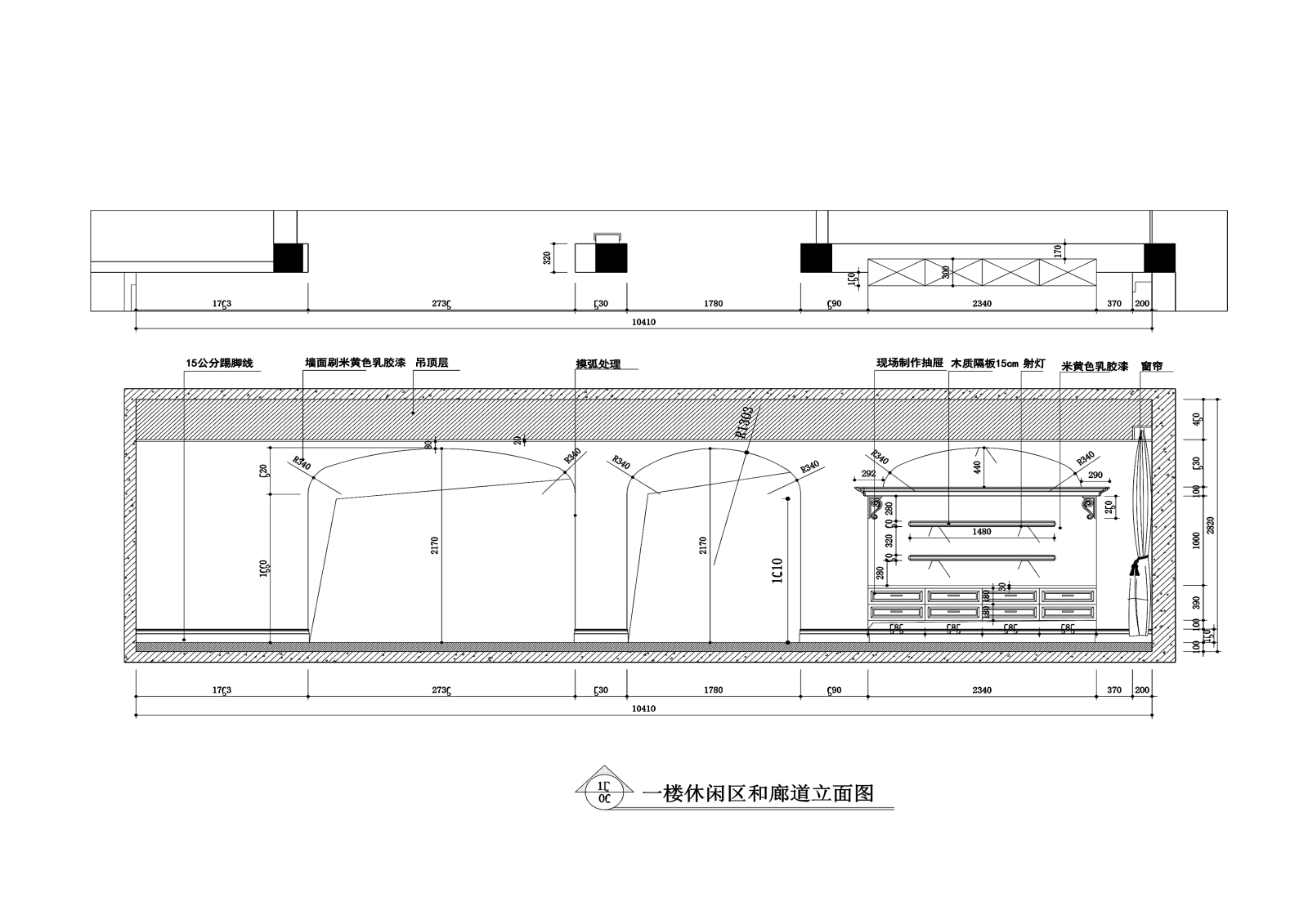 信步华庭臻园500平美式古典风格别墅cad施工图下载【ID:550364497】