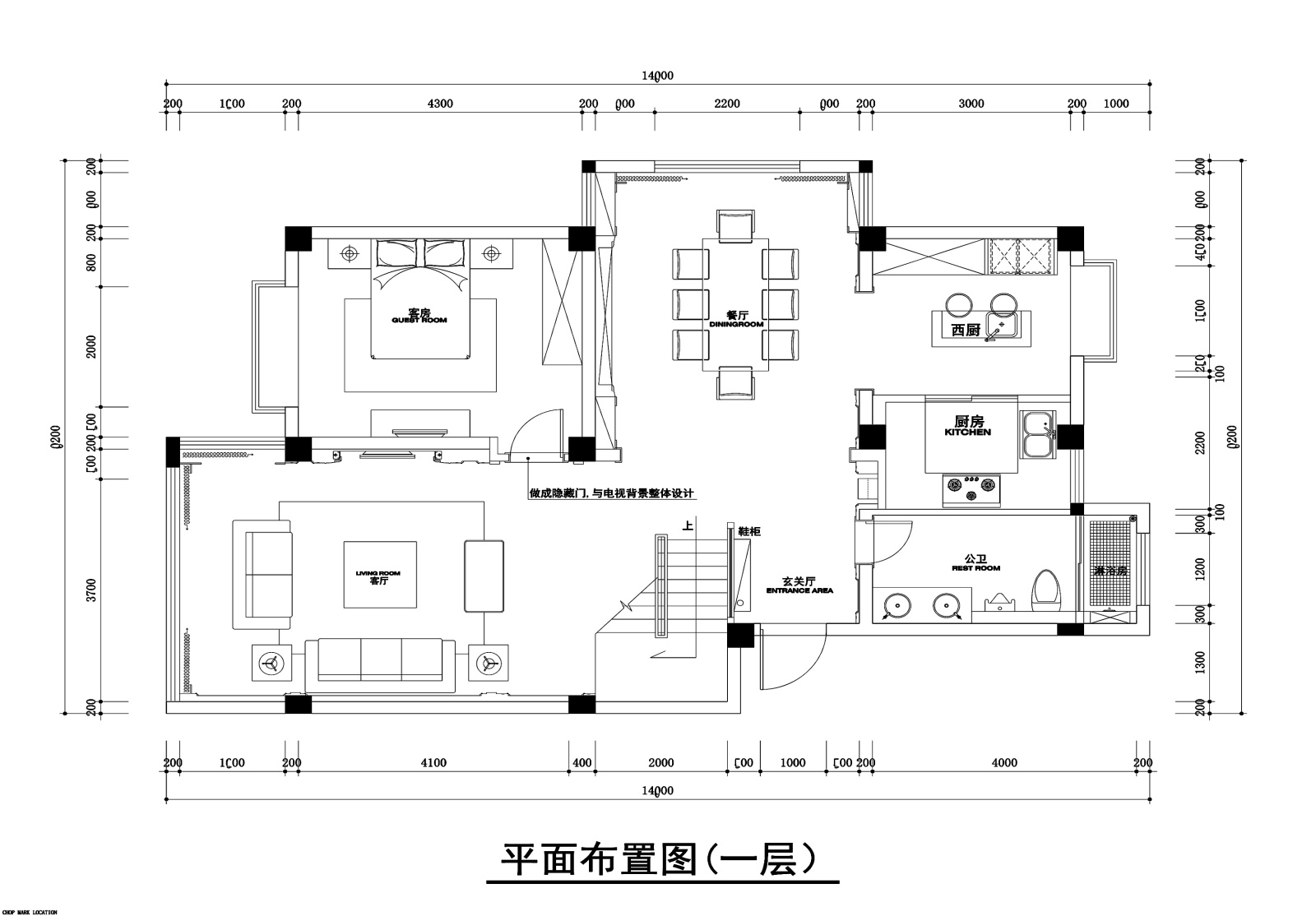 260平新古典风格联体别墅装修设计cad施工图下载【ID:550365469】