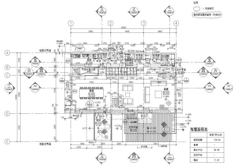 香港许李严建筑师事务所博鳌蓝色海岸别墅cad施工图下载【ID:550366407】