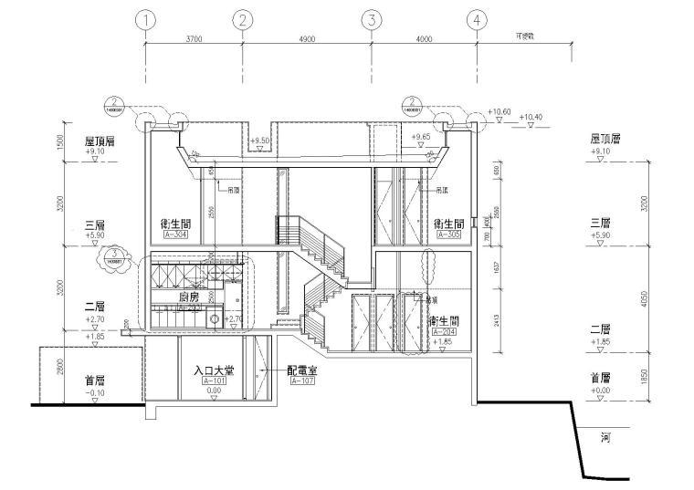 香港许李严建筑师事务所博鳌蓝色海岸别墅cad施工图下载【ID:550366407】