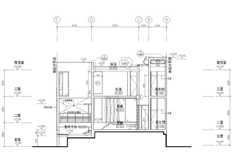 香港许李严建筑师事务所博鳌蓝色海岸别墅cad施工图下载【ID:550366407】