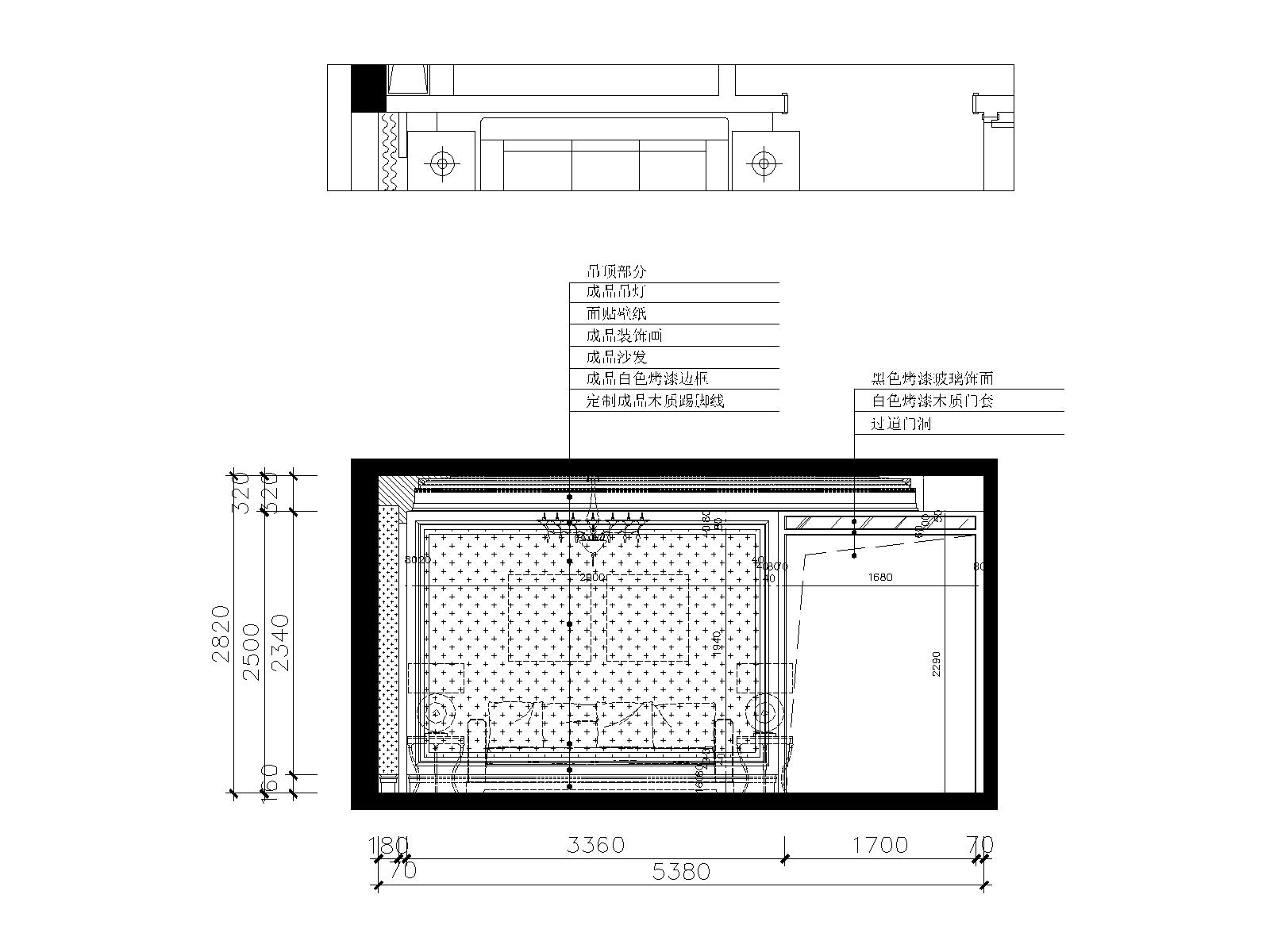 三居室欧式风格私人住宅装修设计cad施工图下载【ID:550374443】