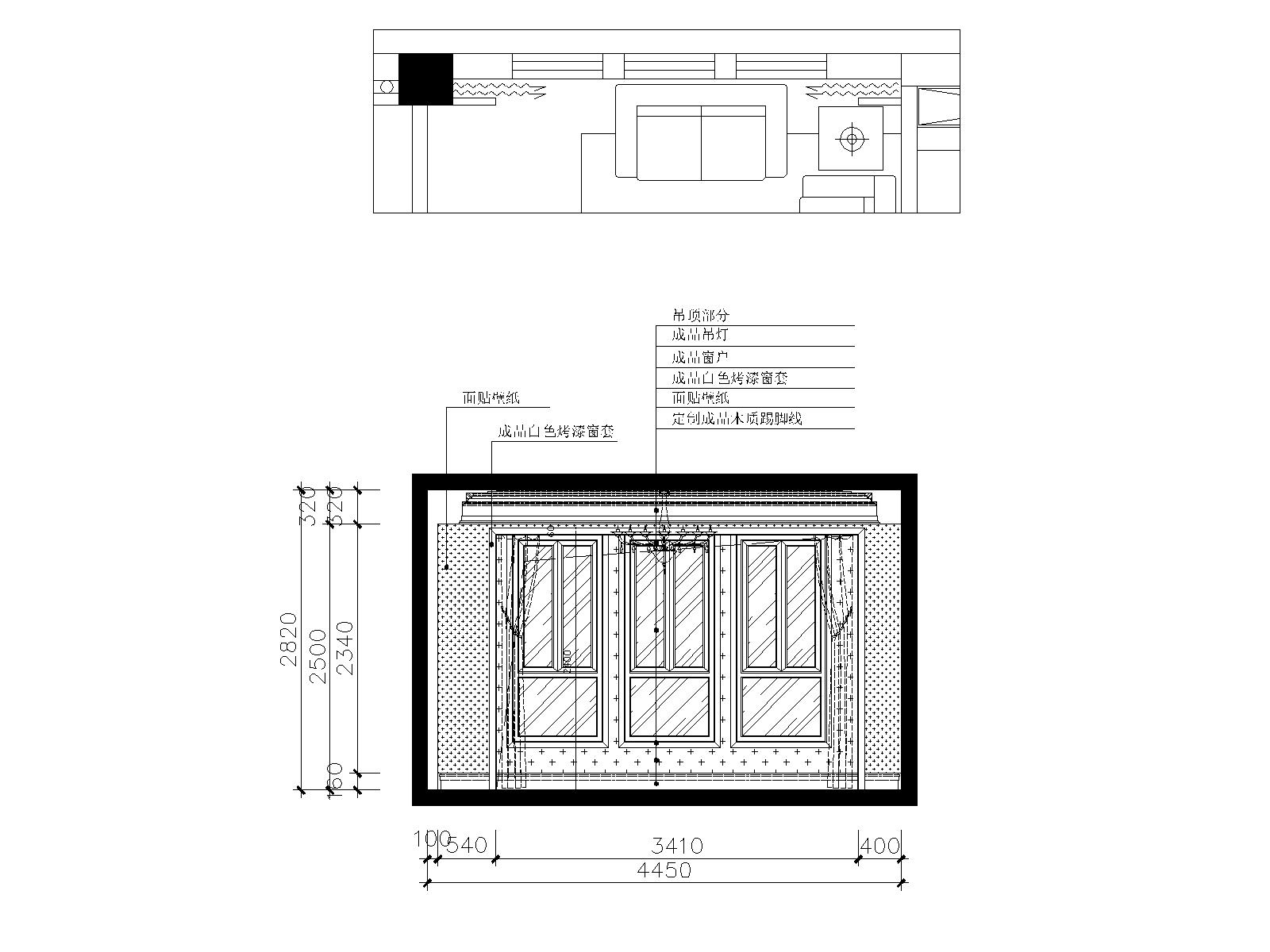 三居室欧式风格私人住宅装修设计cad施工图下载【ID:550374443】