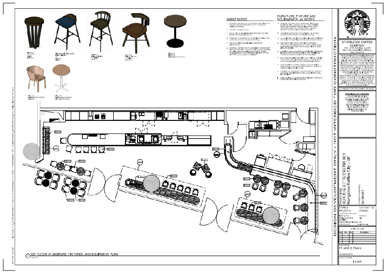 星巴克咖啡丨效果图施工图下载【ID:750844537】
