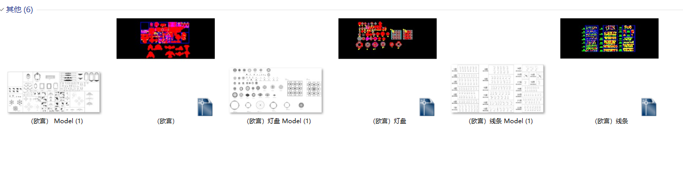 欧式线条cad施工图下载【ID:150867378】