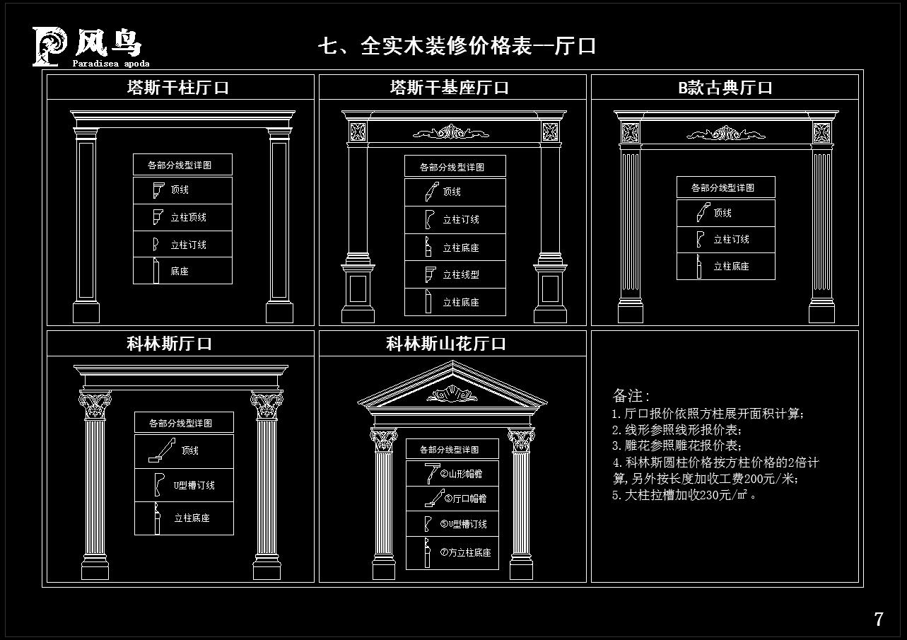 整木定制护墙板施工图下载【id:150877225】