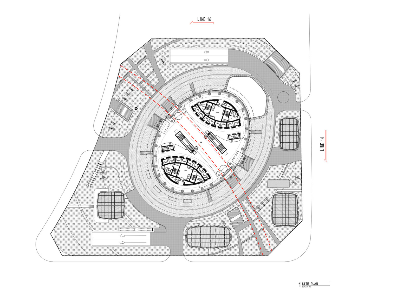 北京丽泽SOHO办公样板层效果图cad施工图下载【ID:651019952】