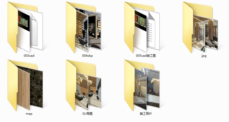 工装项目售楼处全套效果图施工图下载【ID:651216863】