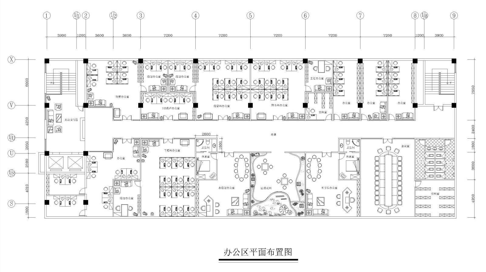 办公空间CAD施工图施工图下载【ID:651256942】