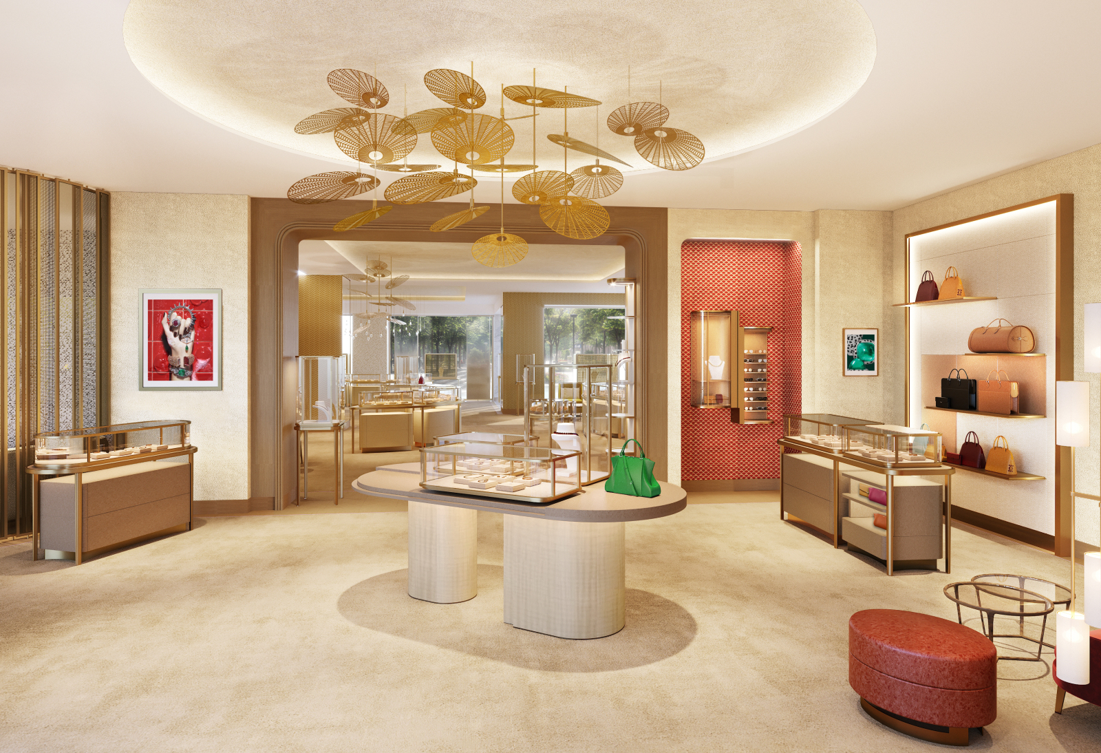 卡地亚上海珠宝店丨效果图施工图下载【ID:451332601】