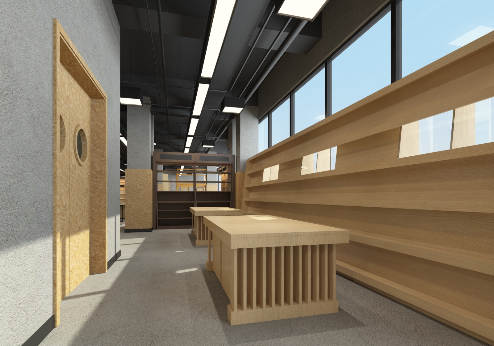 北方图书城奥莱店丨效果图cad施工图下载【ID:751346122】