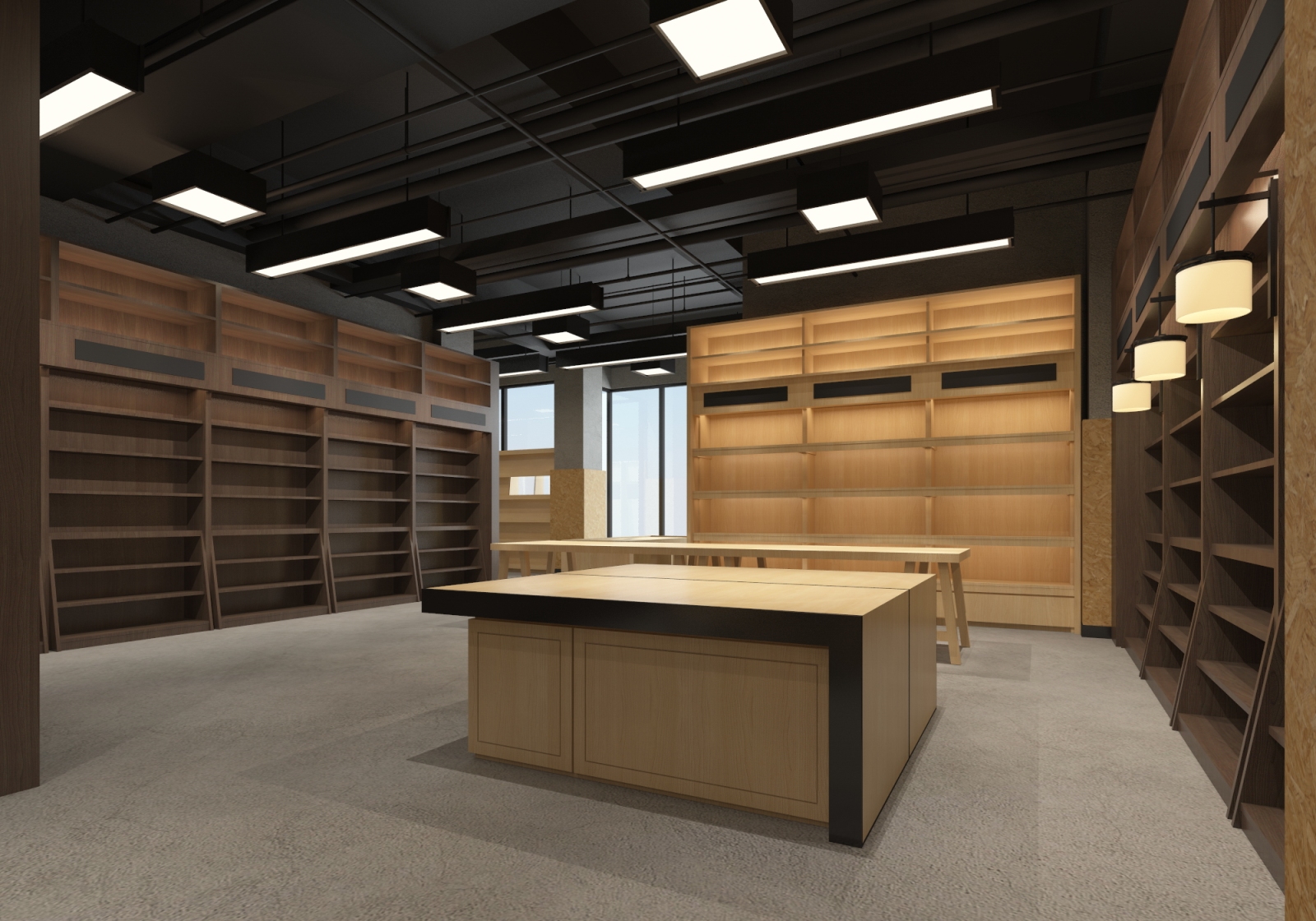 北方图书城奥莱店丨效果图cad施工图下载【ID:751346122】