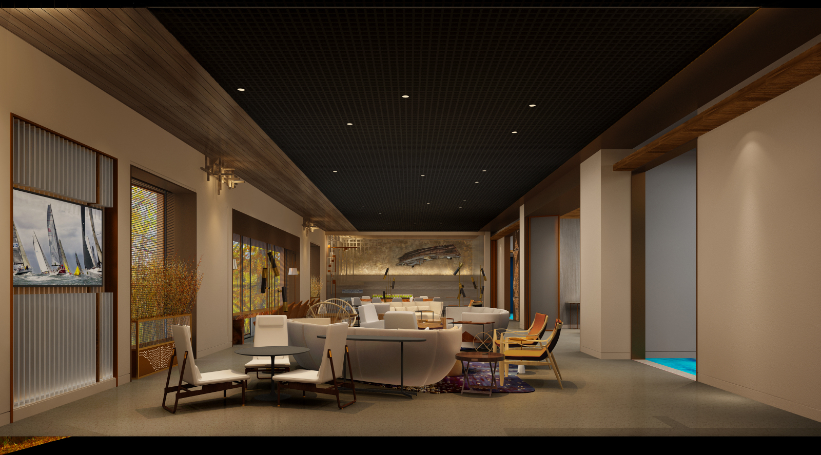 HSD琚宾-深圳中国杯帆船会所cad施工图下载【ID:751373367】