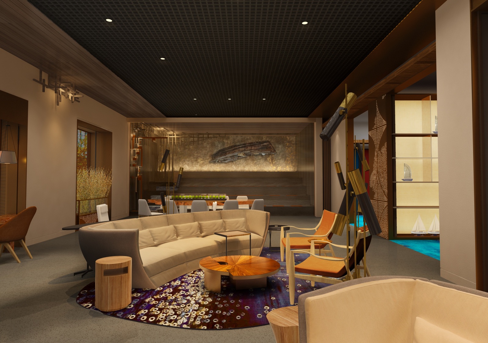 HSD琚宾-深圳中国杯帆船会所cad施工图下载【ID:751373367】