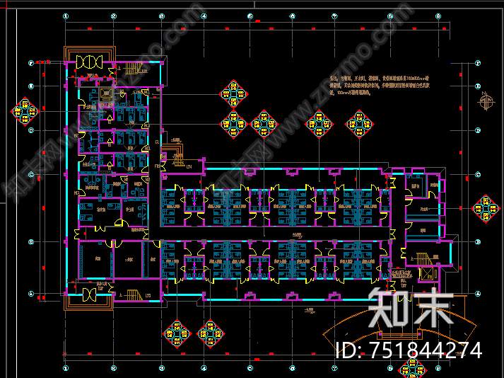 医院的施工图cad施工图下载【ID:751844274】