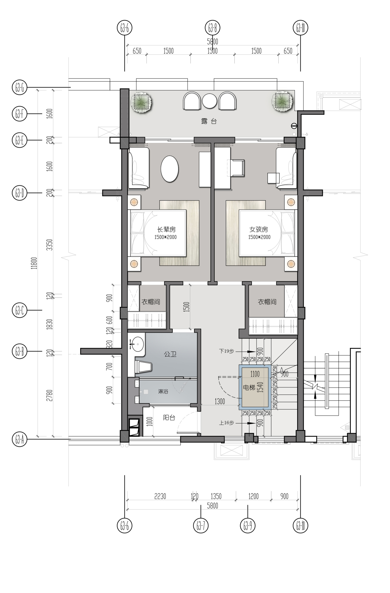 贺州彰泰城别墅样板房丨全套CAD施工图＋设计说明＋3D模型＋彩平图施工图下载【ID:551849460】