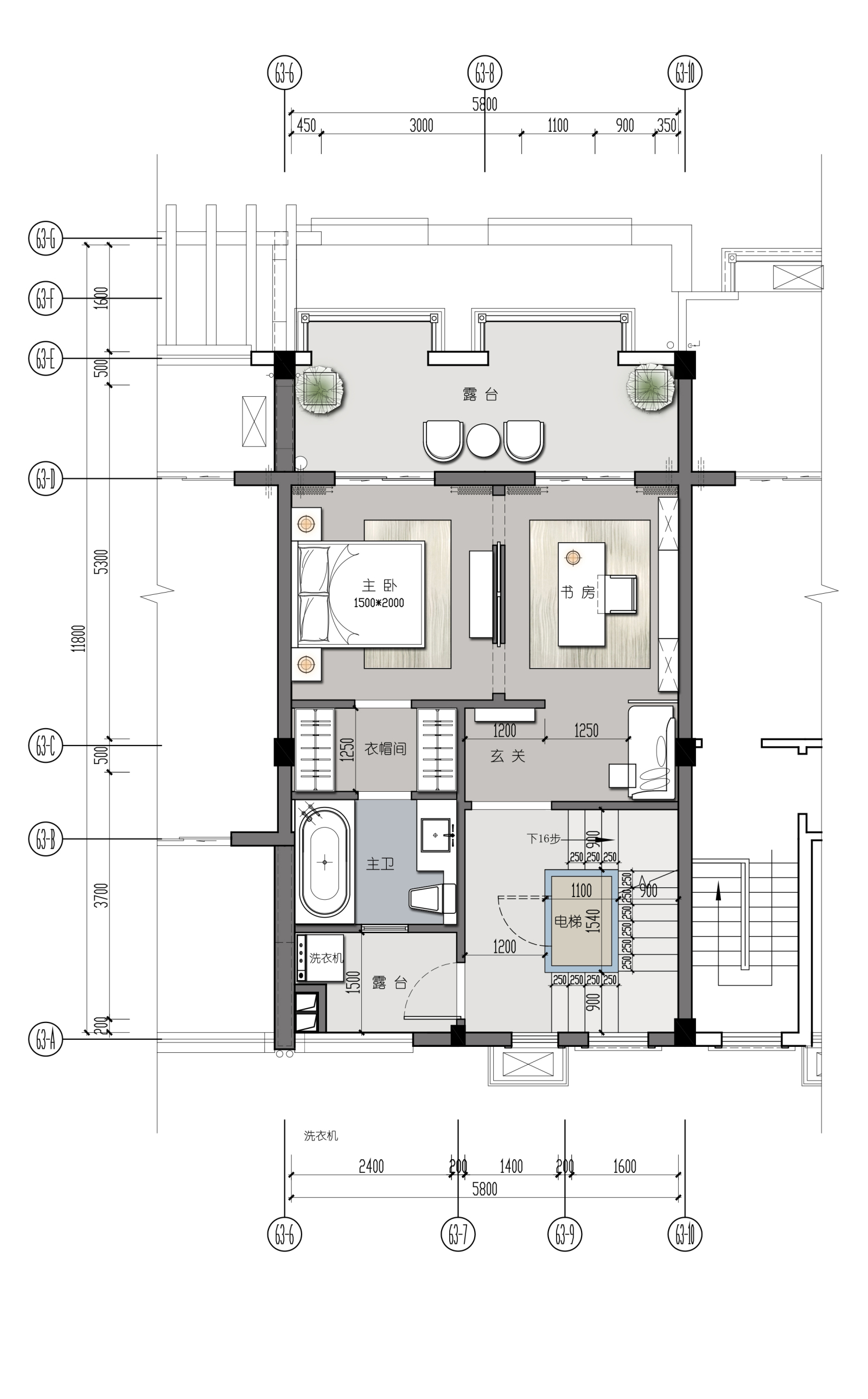 贺州彰泰城别墅样板房丨全套CAD施工图＋设计说明＋3D模型＋彩平图施工图下载【ID:551849460】