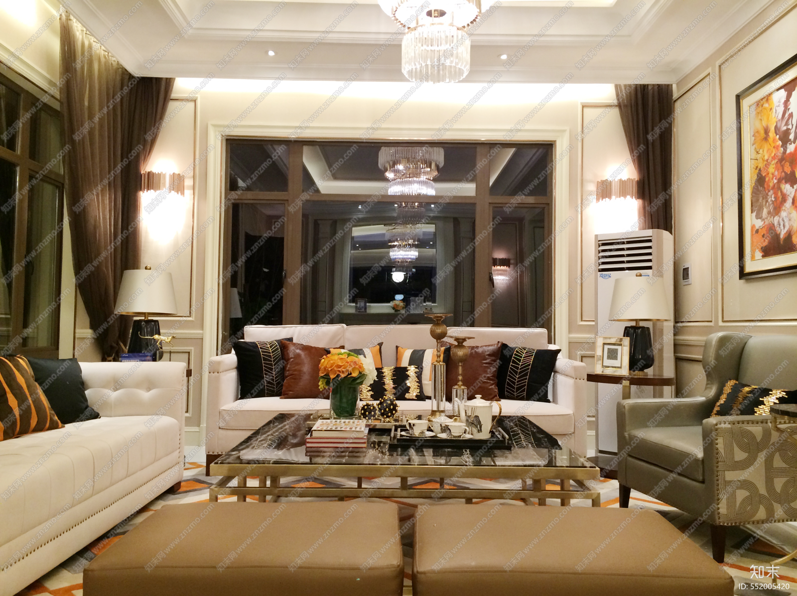 碧桂园湖南平江四层别墅样板间丨软装方案施工图下载【ID:552005420】