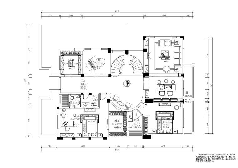 两套别墅CAD全套施工图cad施工图下载【ID:552133468】