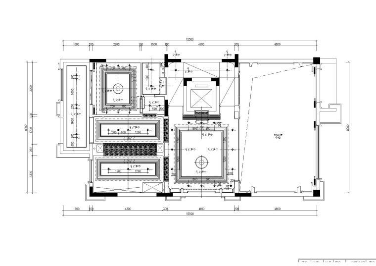 别墅样板房施工图cad施工图下载【ID:552158442】